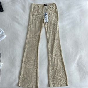 I.AM.GIA Cream Amina Pants with Cutout